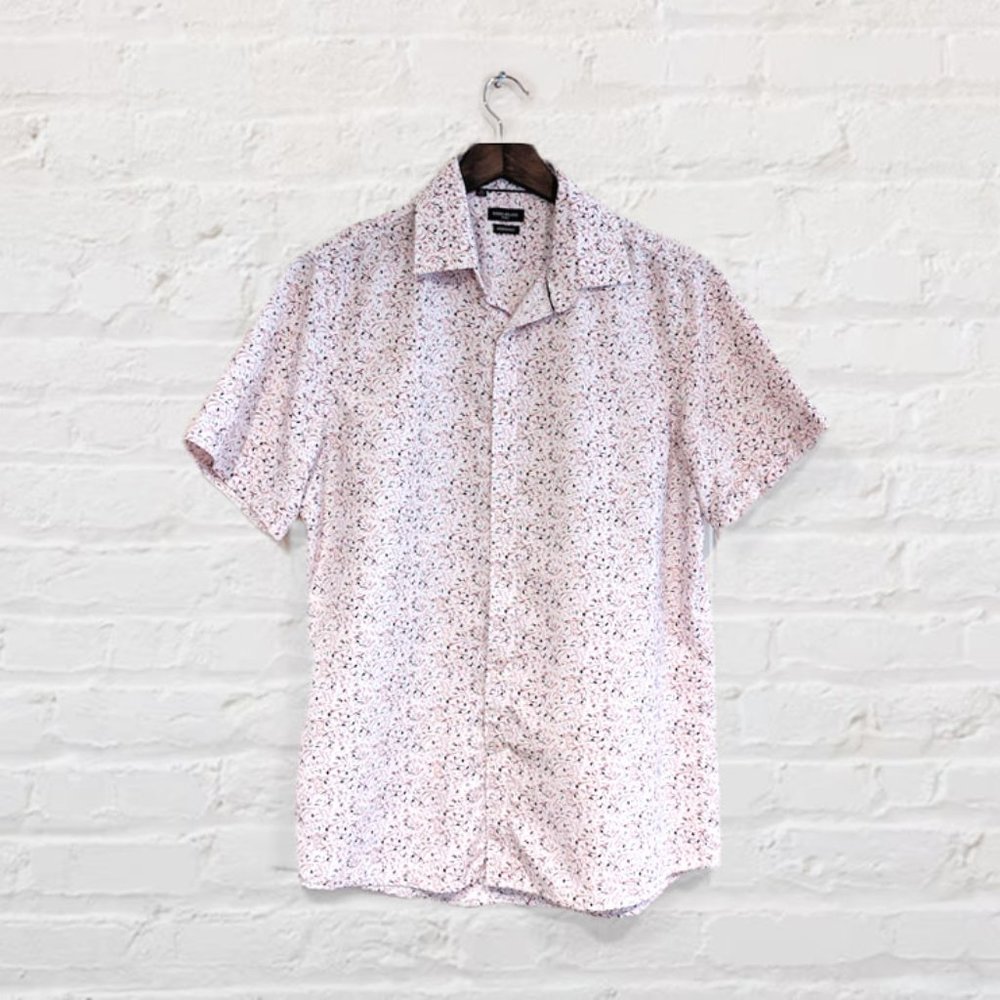 Rosso Milano Modern Fit Short-Sleeve Button Down Shirt